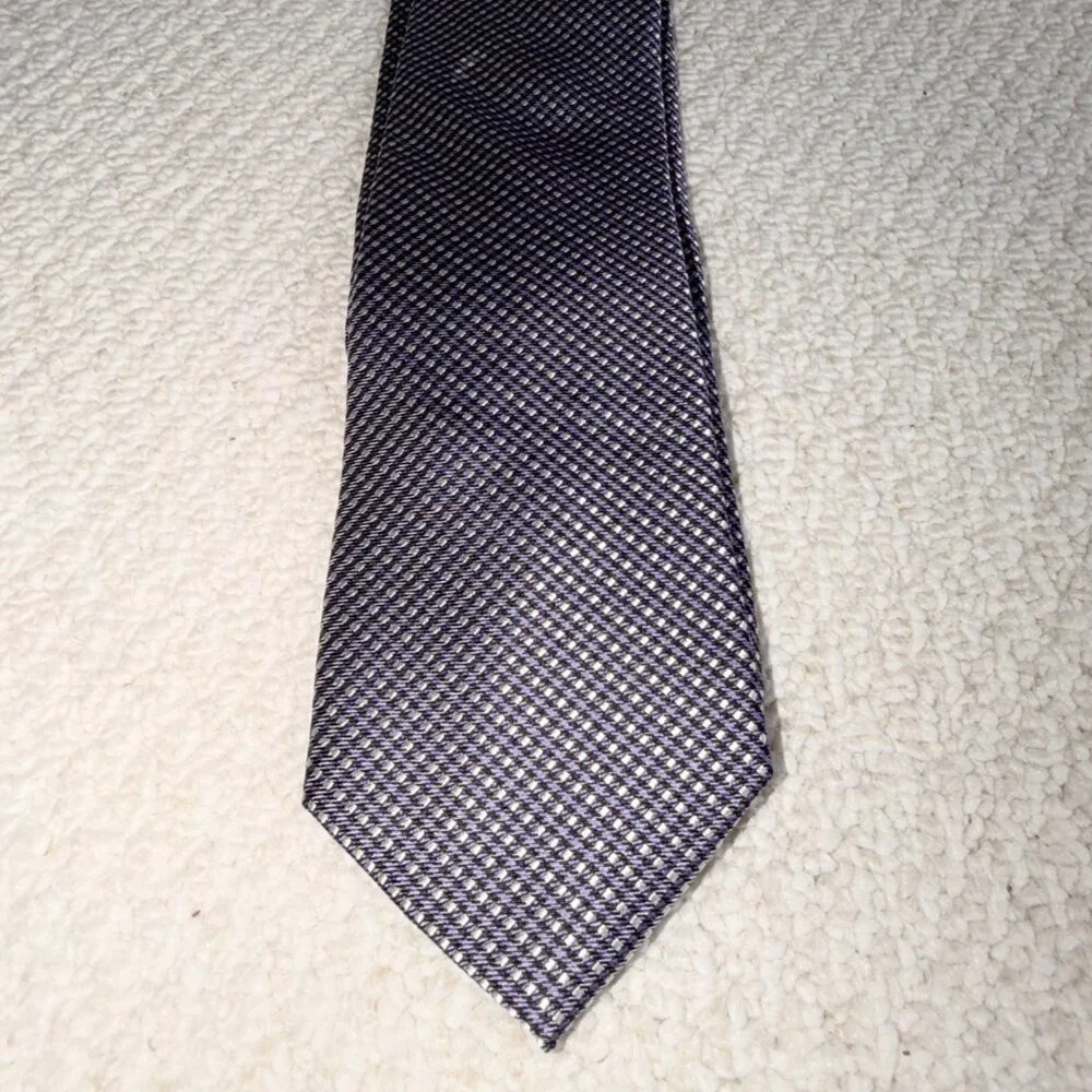 2/$30 Pronto Uomo Purple Printed tie